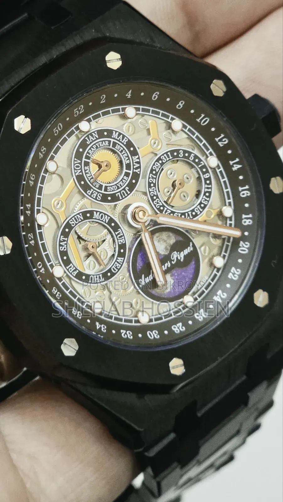 Audemars Piguet Master Grade Skeleton Automatic Watch - Premium Black