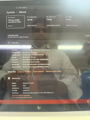 ল্যাপটপ HP Envy 15 16GB ইন্টেল কোর i5 SSD 512GB