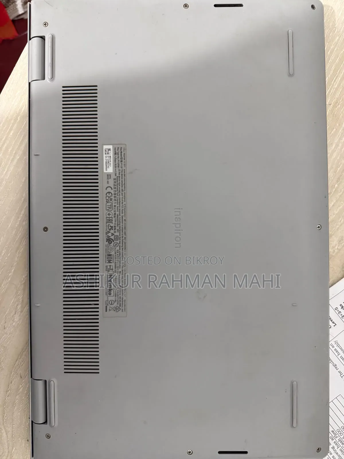 ল্যাপটপ ডেল ইন্সপায়রন ১৫ ৮জিবি ইন্টেল কোর আই৫ এইচডিডি ১টি