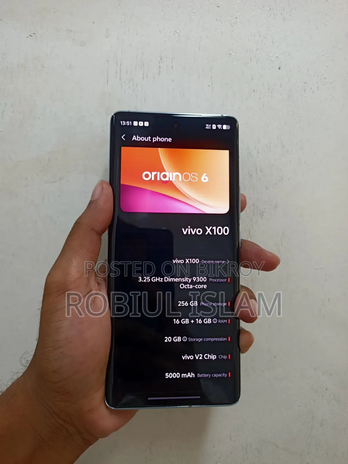 Vivo X100 256 GB Blue