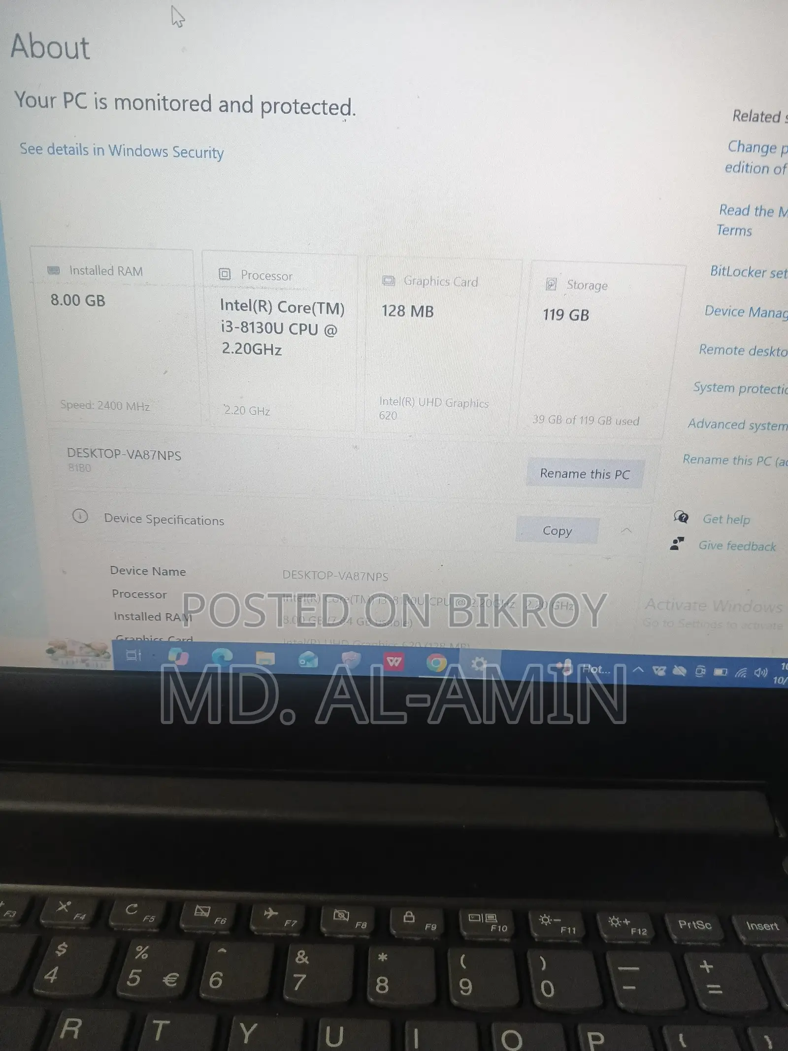 Lenovo Ideapad 3 Laptop 8GB RAM Intel Core i3 128GB SSD