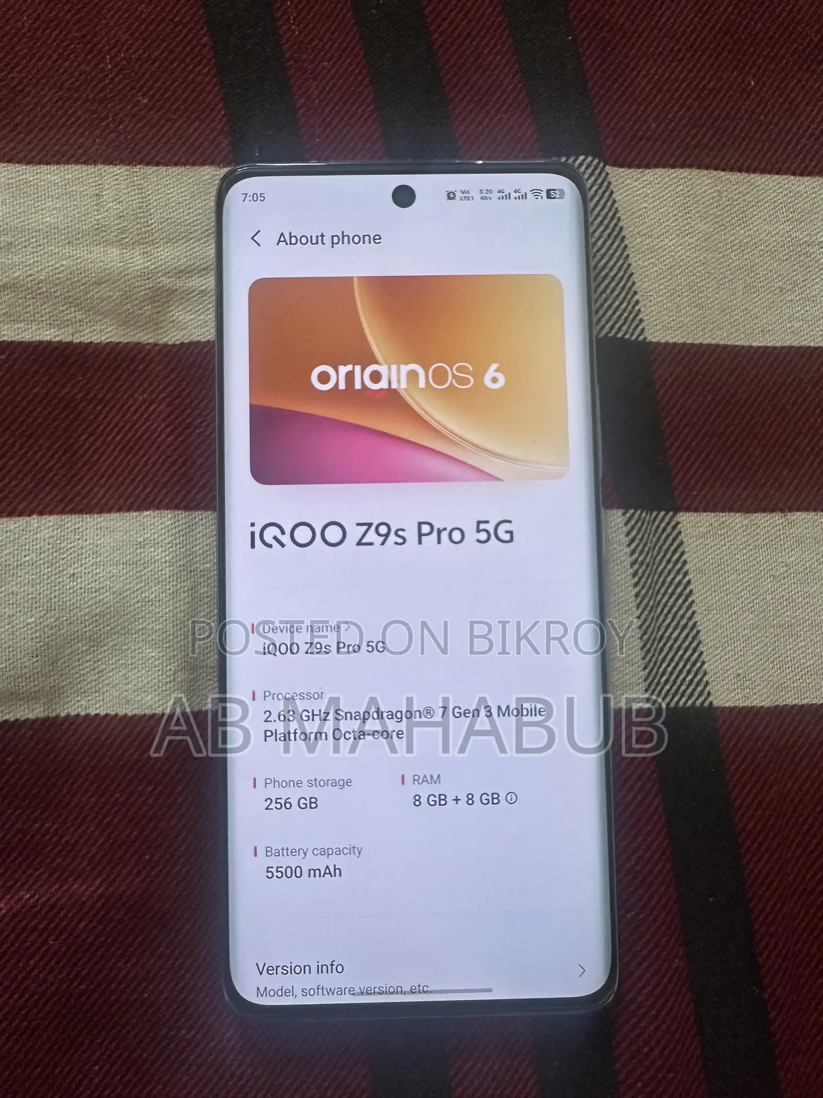 iQOO Z9 256 GB Silver