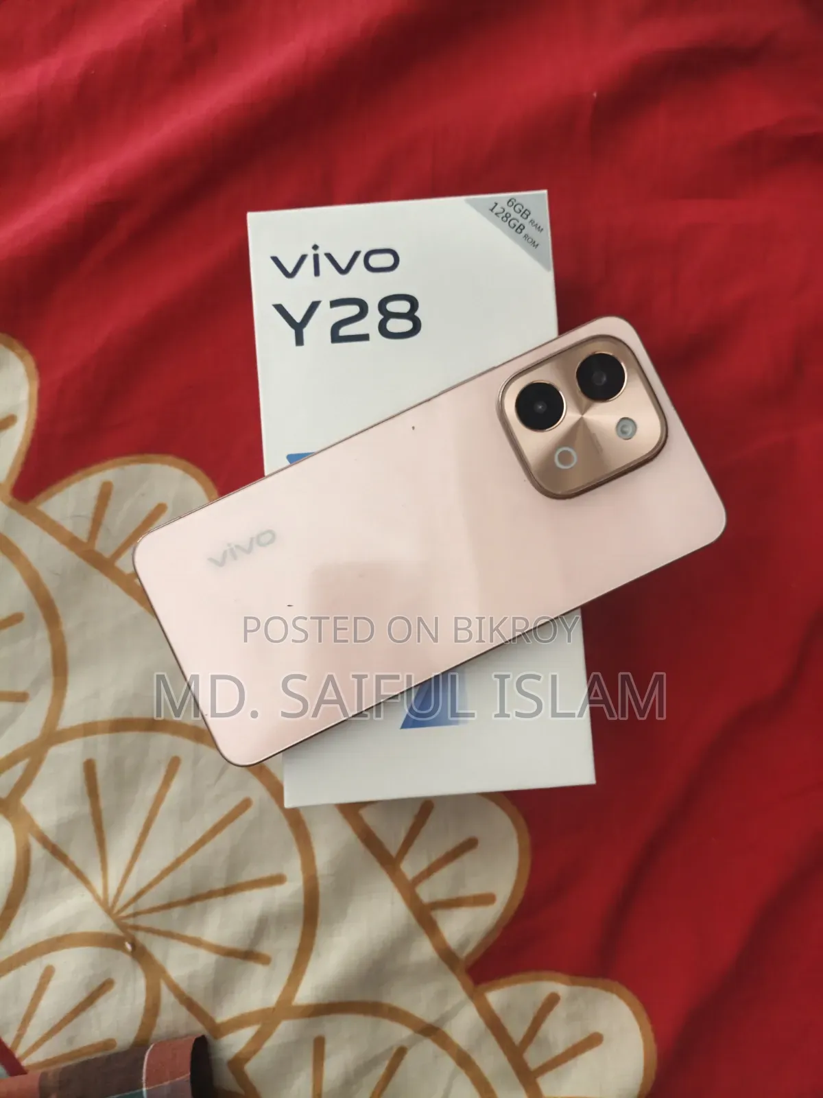 Vivo Y28 128 GB Rose Gold