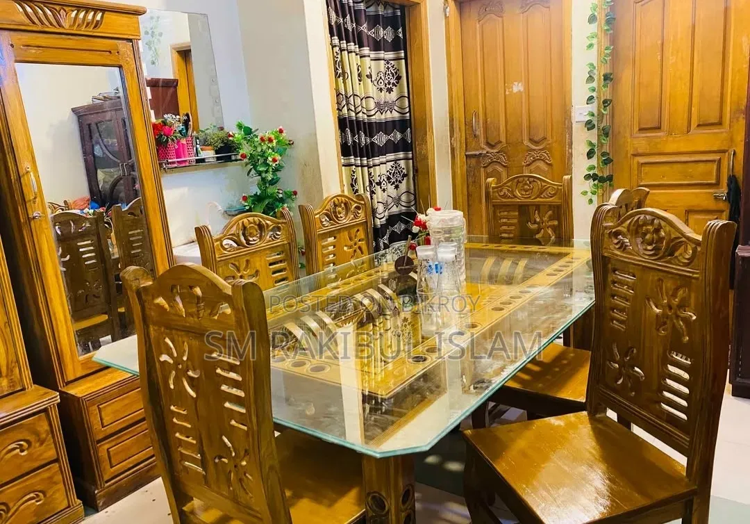 ডাইনিং টেবিল সেট + ৬টি চেয়ার