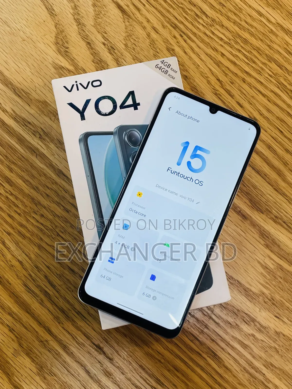 Vivo Y04 64 GB Gold