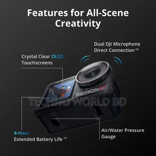 DJI Osmo Action 5 Pro Standard Combo Camera - Techno World BD