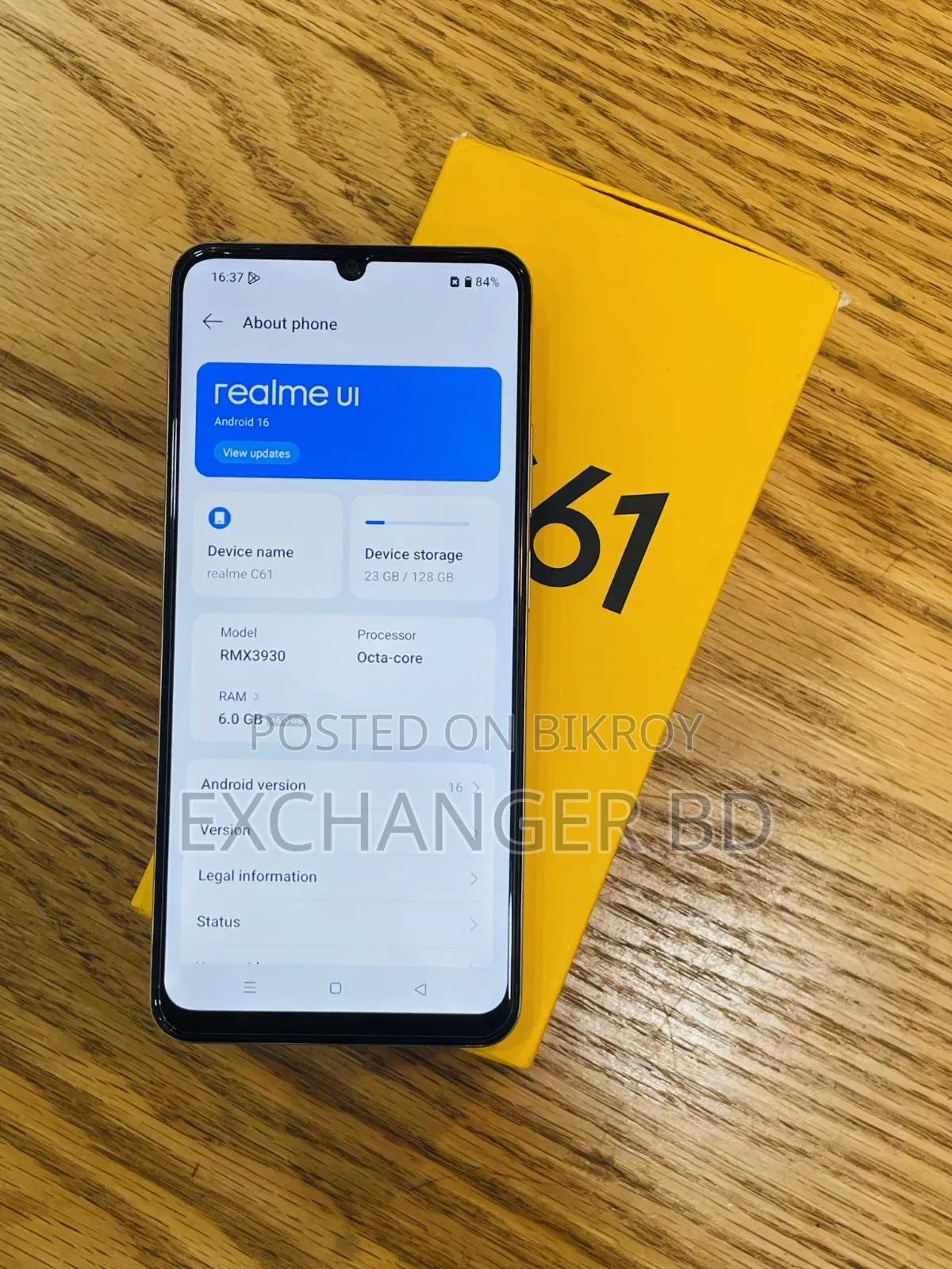Realme C61 128 GB Gold