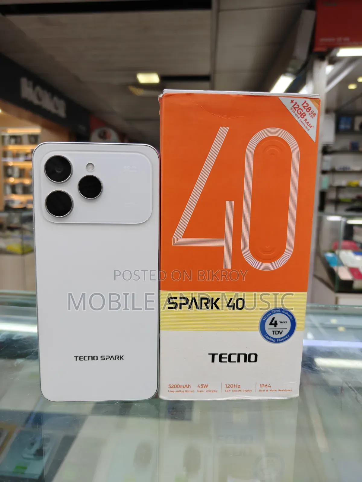 Tecno Spark 40 128 GB White