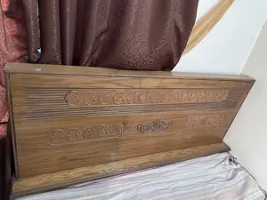 Malaysian MDF Wood 5x7 Feet Modern Bed Only