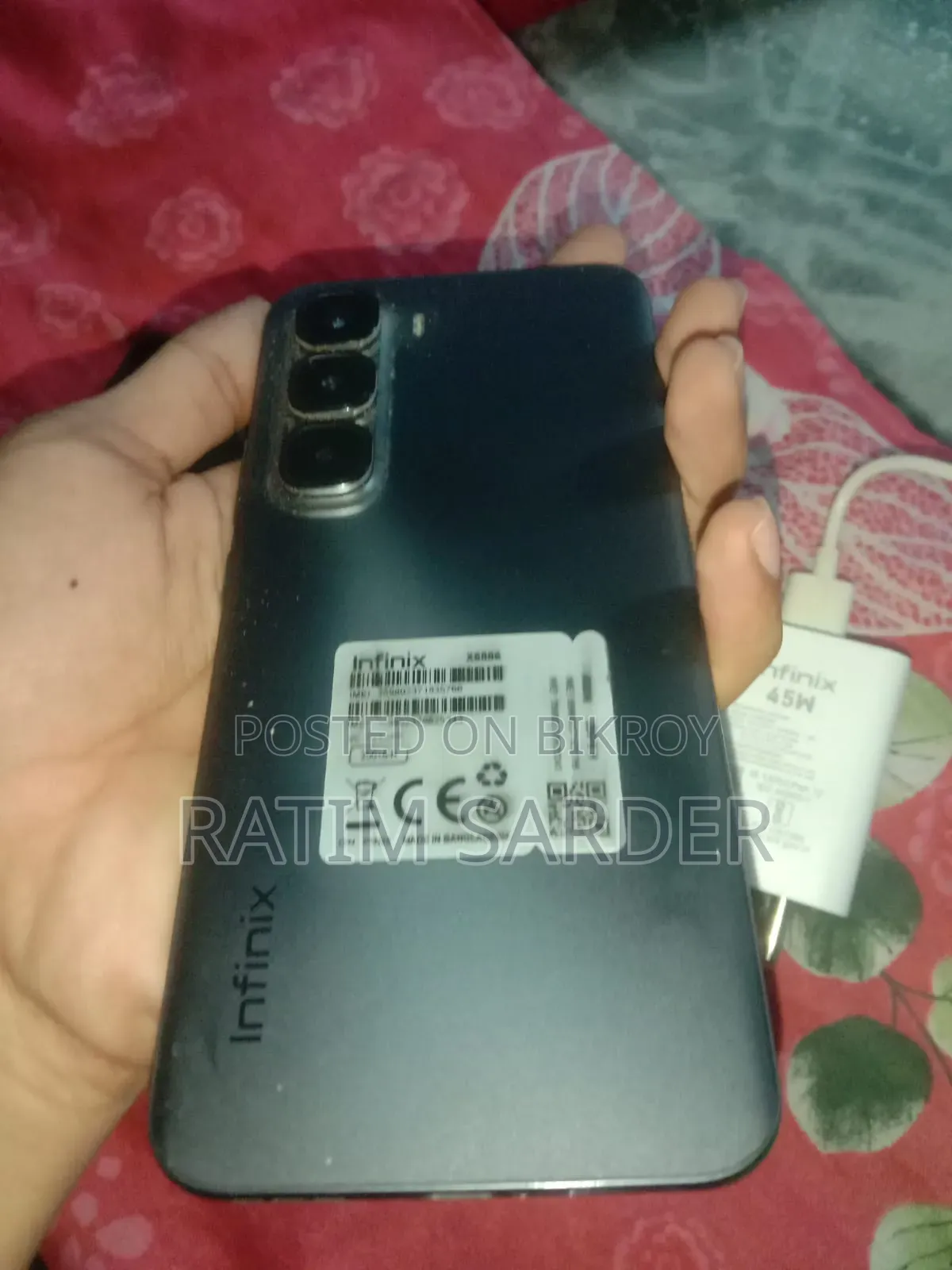 ইনফিনিক্স হট ৬০ প্রো+ ২৫৬ জিবি ব্ল্যাক