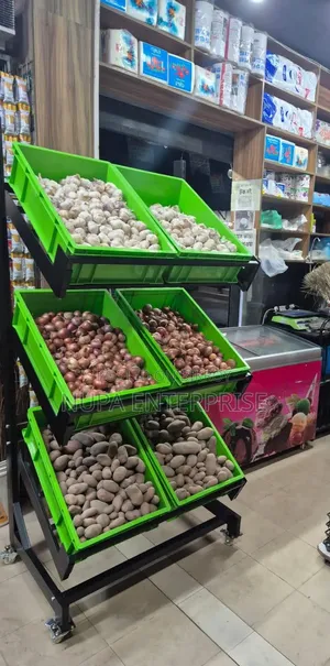 Vegetable Display Rack- 6 Basket for Supershop and Grocery Shop