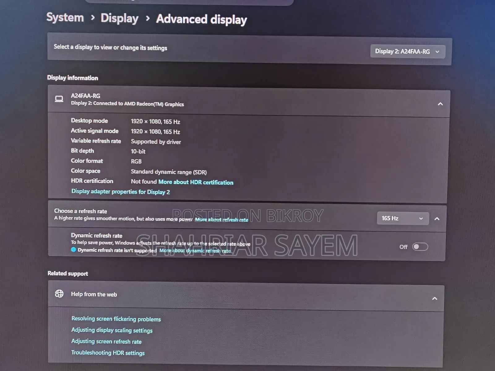Xiaomi Redmi G24 23.8" 165Hz 1ms Monitor