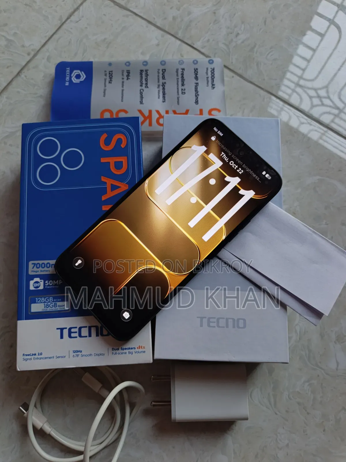 Tecno Spark 50 128 GB Gray