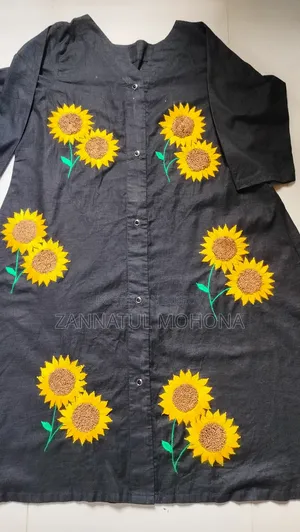 Sunflower Hand Embroidery Dress