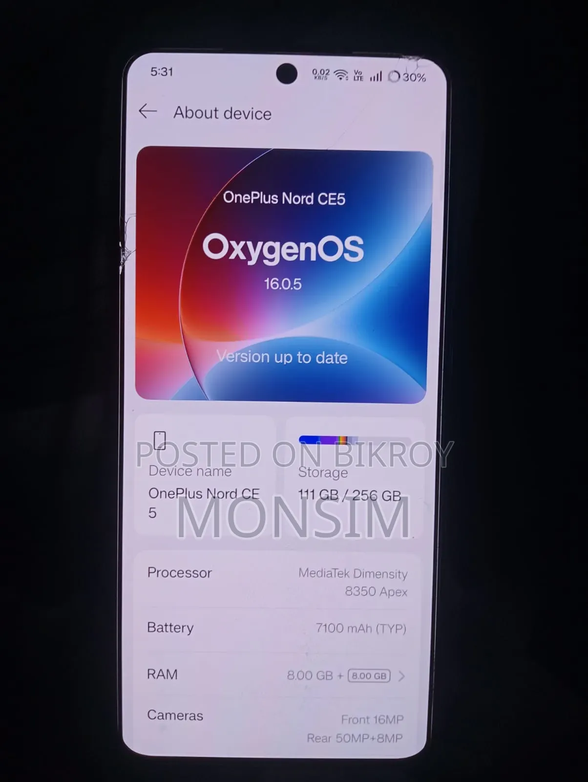 OnePlus Nord CE5 256 GB White