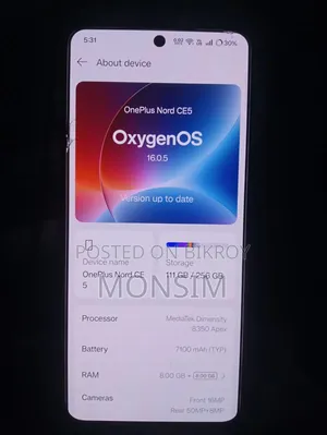 OnePlus Nord CE5 256 GB White