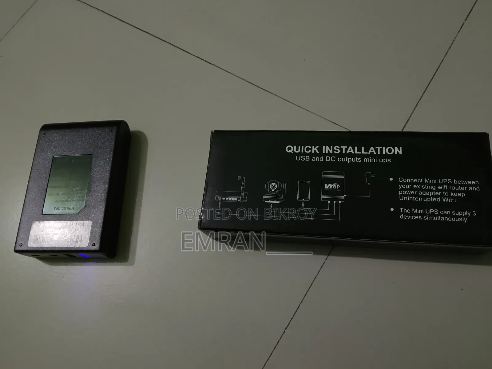 WGP Mini UPS Backup for Router