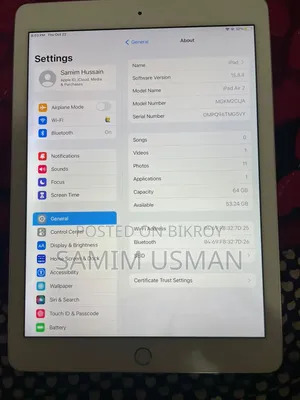 অ্যাপল আইপ্যাড এয়ার ২ ৬৪ জিবি সিলভার