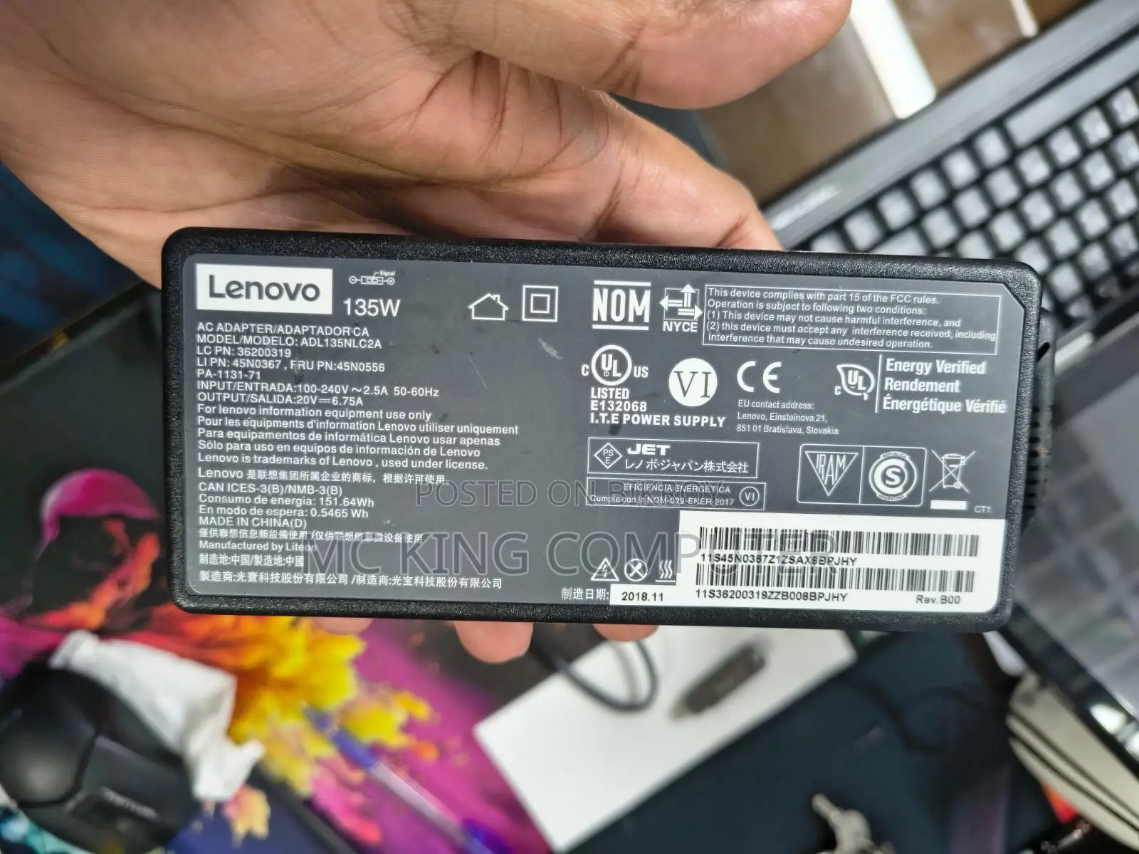 Lenovo 135W Genuine USB Adapter