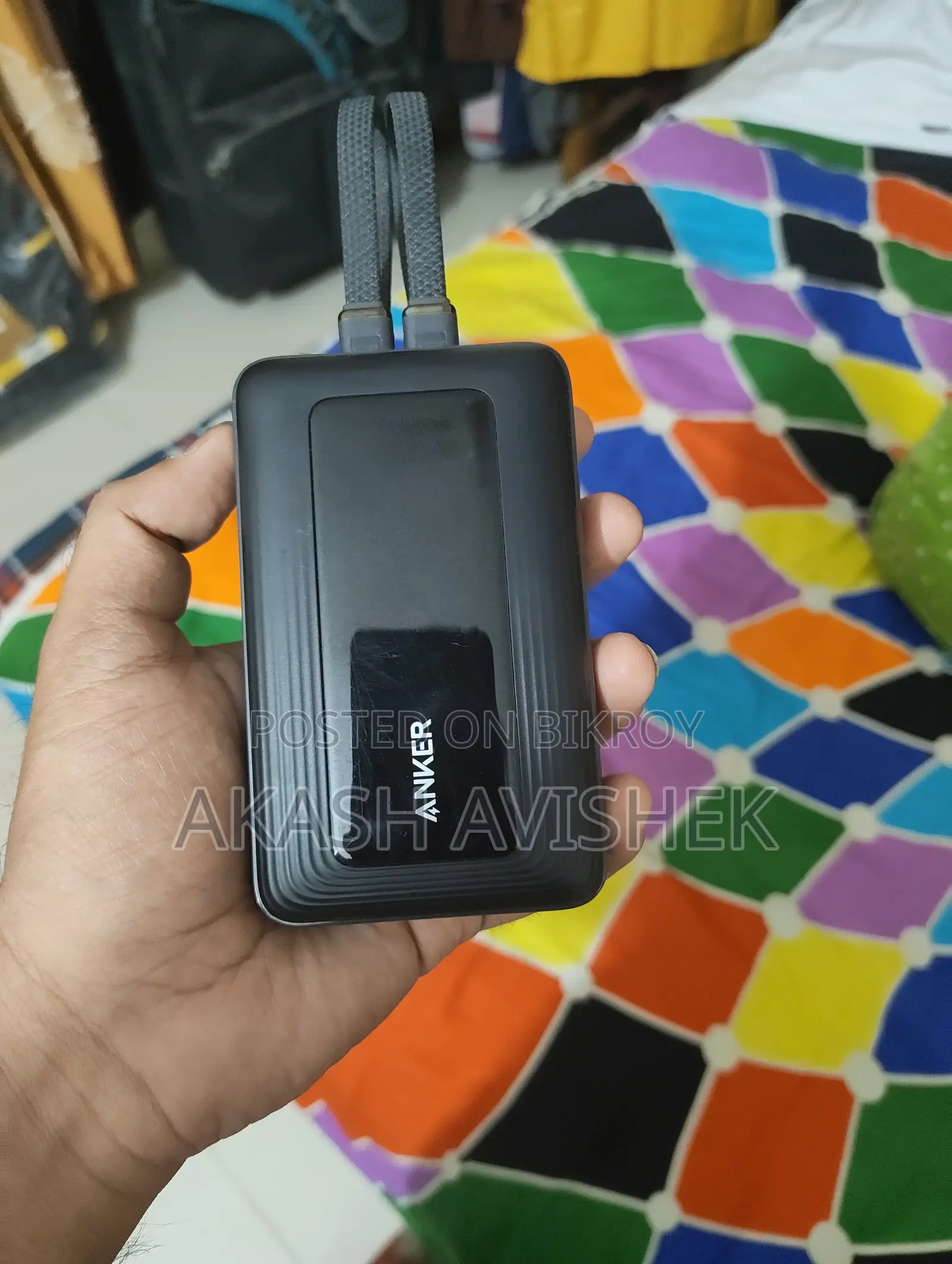 অ্যাঙ্কর জোলো এ১১০এম ৪৫ডব্লিউ পাওয়ার ব্যাংক বিল্ট-ইন ডুয়াল টাইপ-সি ক্যাবল - ২০০০০এমএএইচ