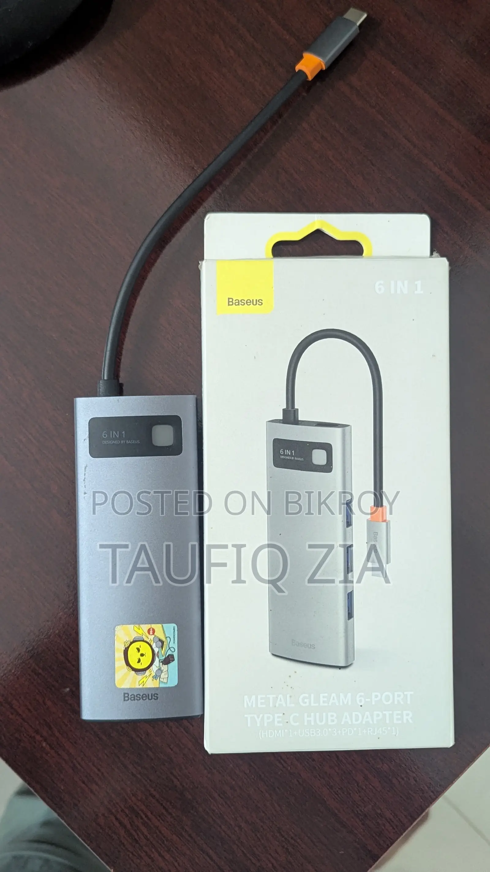 Baseus Metal Gleam Series 6-in-1 Multifunctional Type-C HUB
