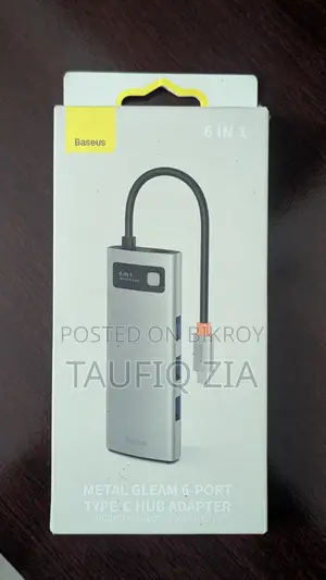 Baseus Metal Gleam Series 6-in-1 Multifunctional Type-C HUB