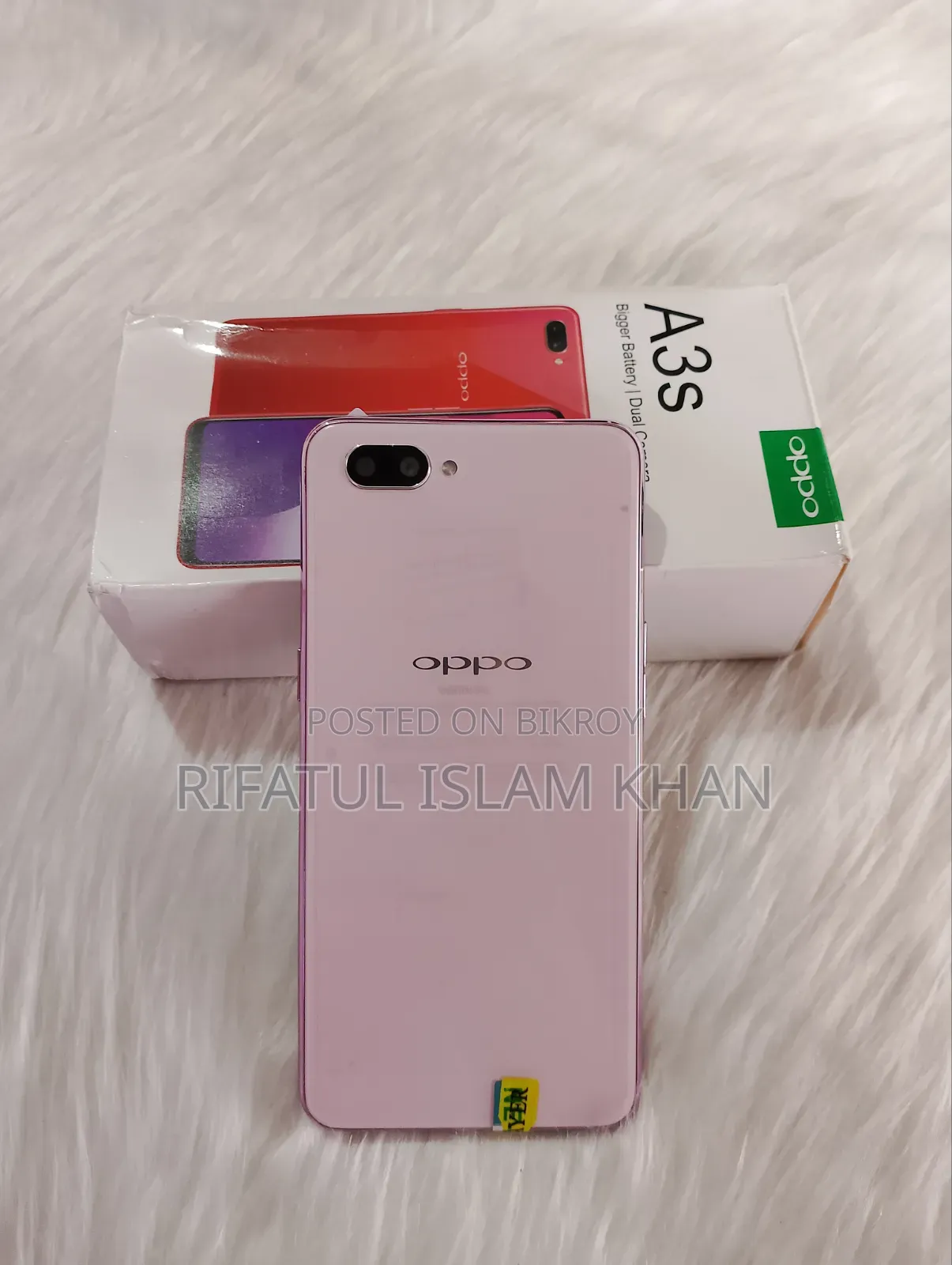 নতুন Oppo A3s ২৫৬ জিবি গোলাপি