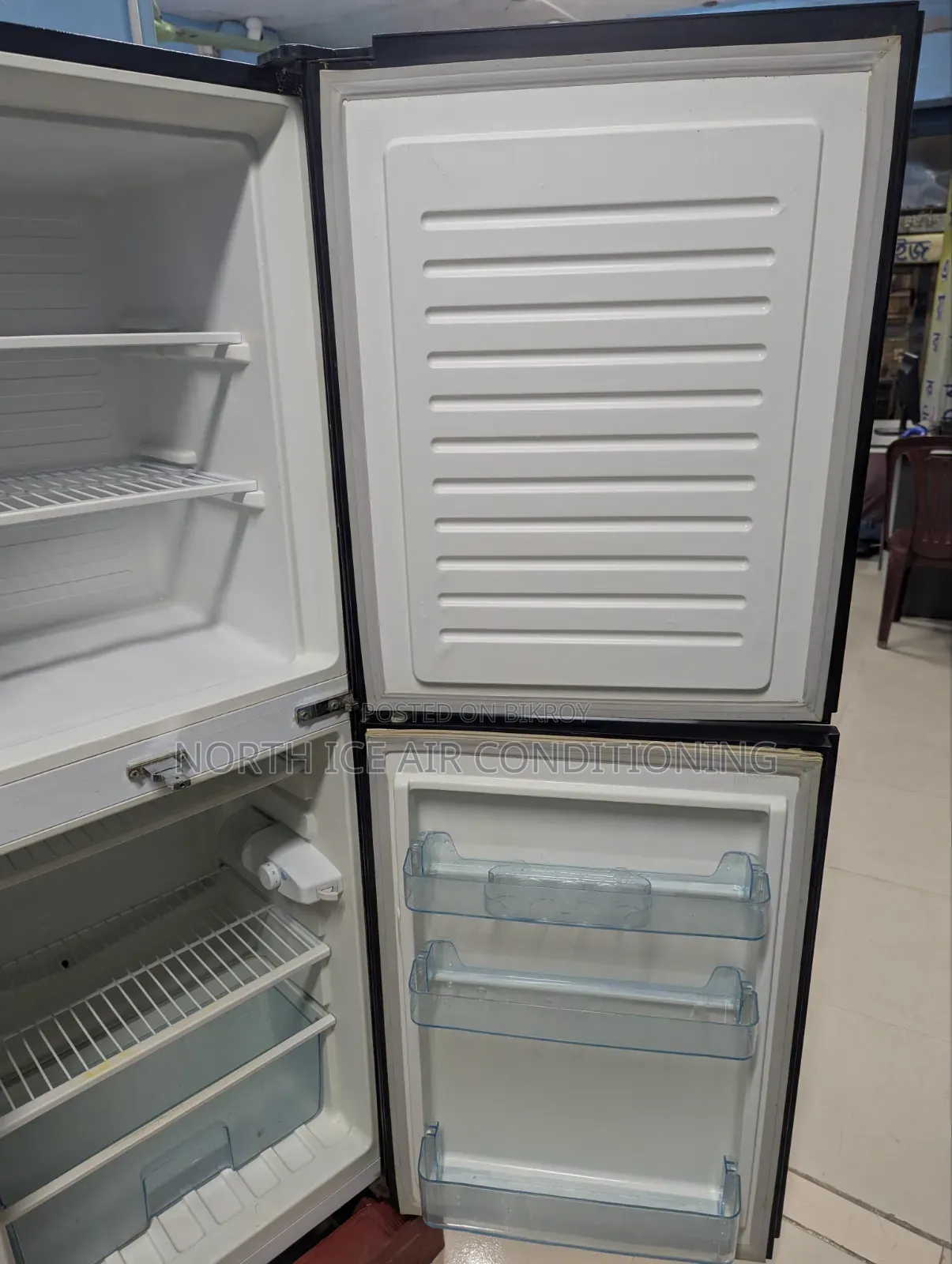 Cooltech Blue Colour Glass Door 208 Ltr.