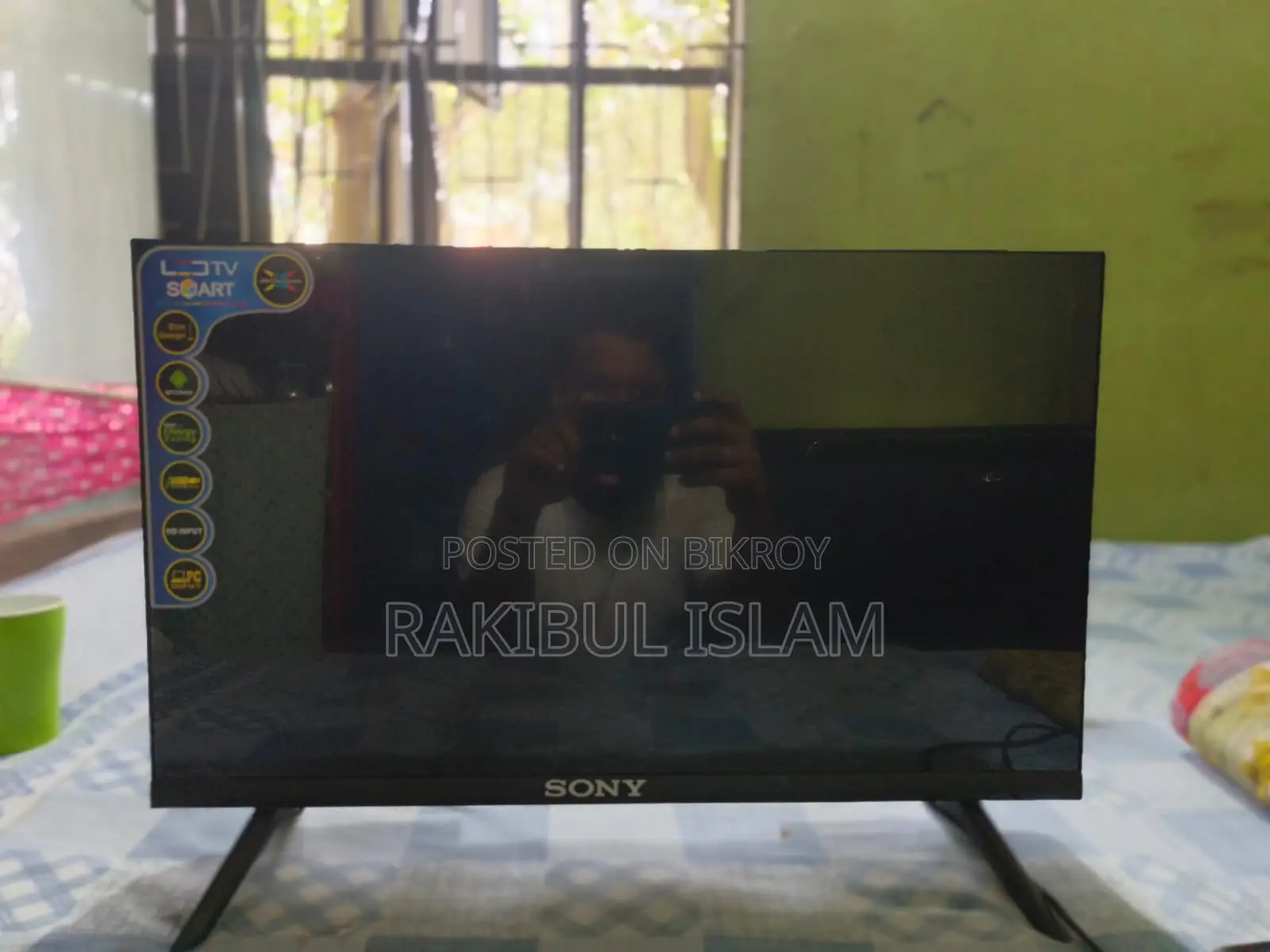 জরুরি বিক্রি! Sony 24 ইঞ্চি Android Smart LED TV ক্যাশ মেমো ও বক্সসহ
