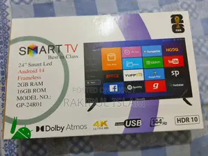 জরুরি বিক্রি! Sony 24 ইঞ্চি Android Smart LED TV ক্যাশ মেমো ও বক্সসহ