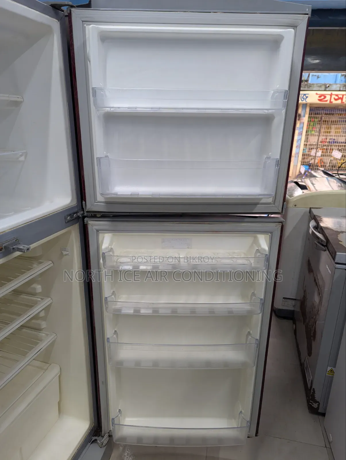 Walton Red Colour Frost Fridge 337 Ltr.
