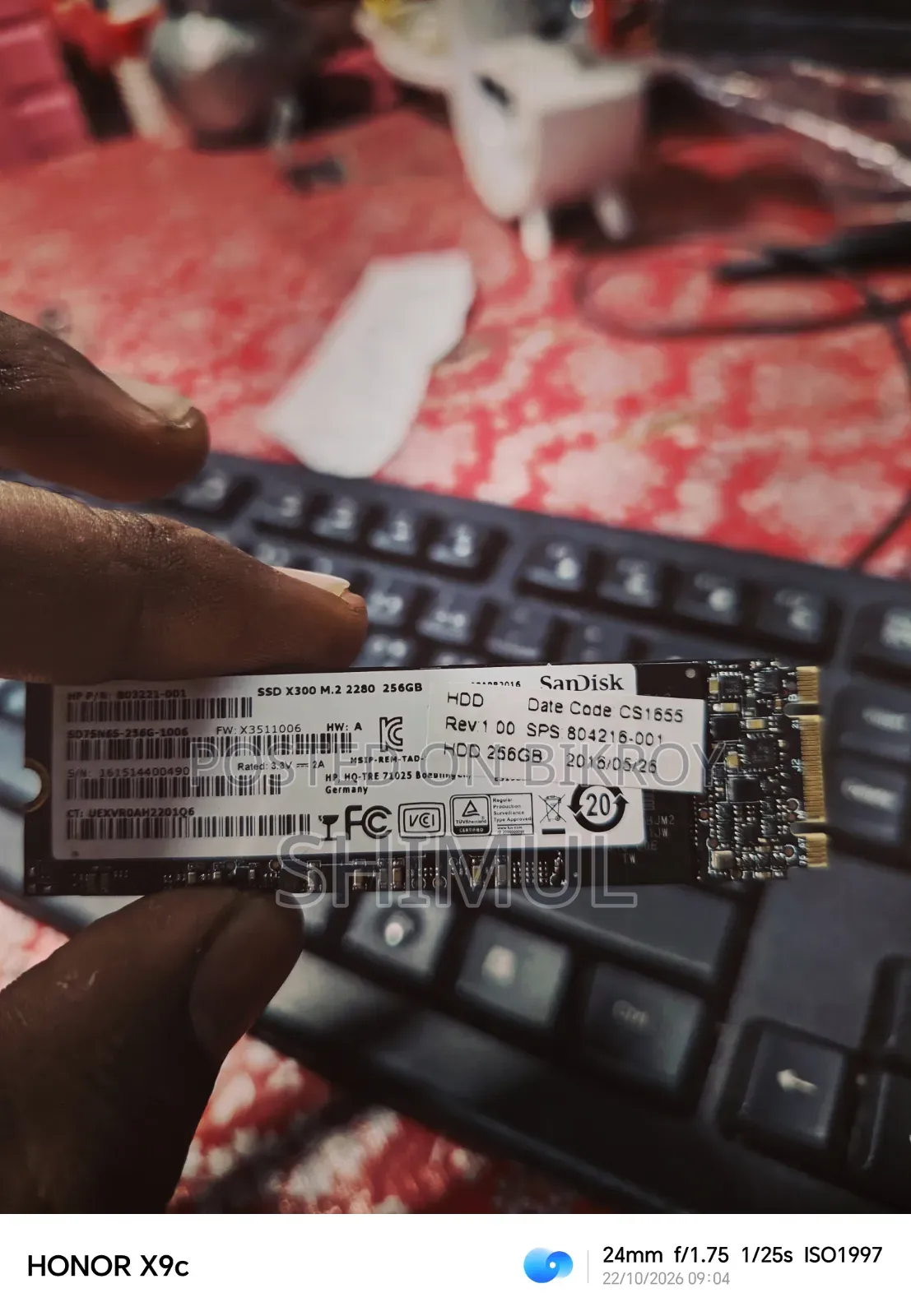 SanDisk Brand M.2 SSD 256 GB