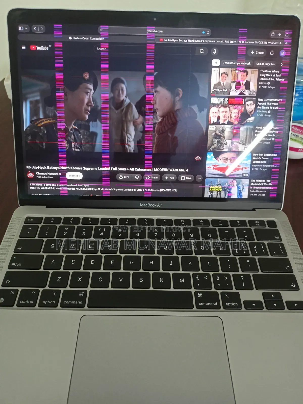 Laptop Apple MacBook Air 2020 M1 8GB Apple M1 SSD 256GB