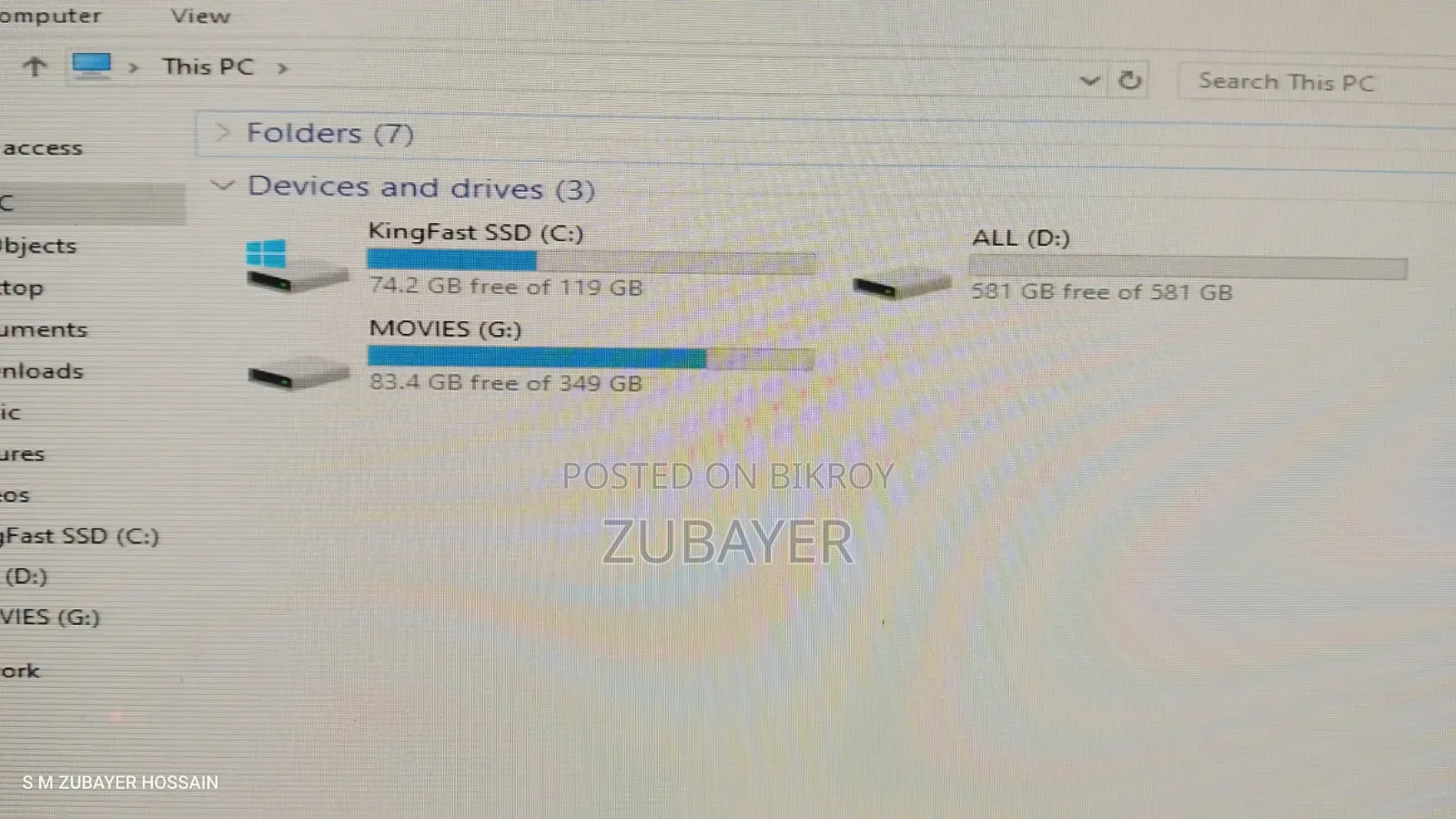Desktop Computer 4GB Intel Pentium HDD 3T