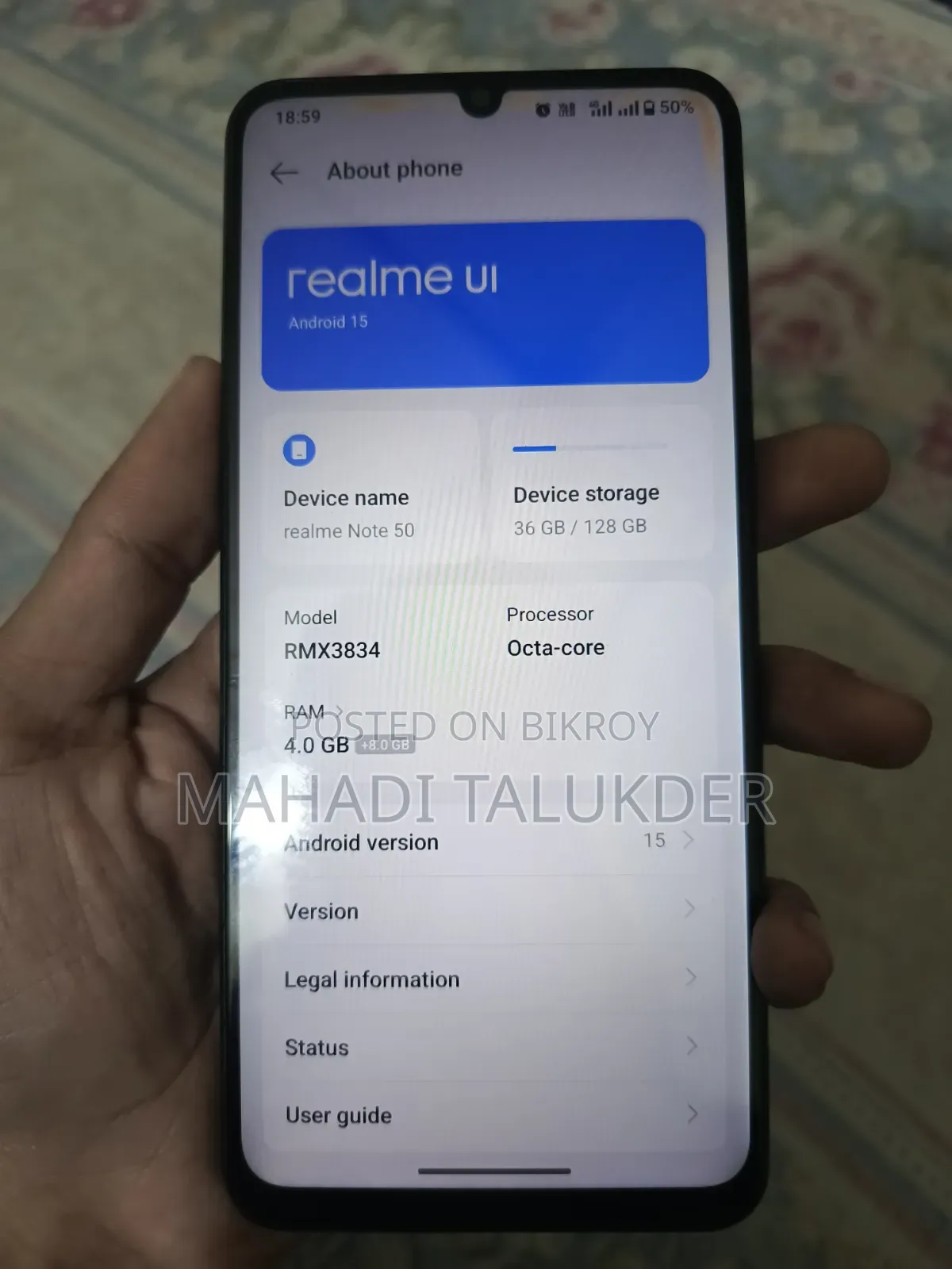 Realme Note 50 128 GB Blue