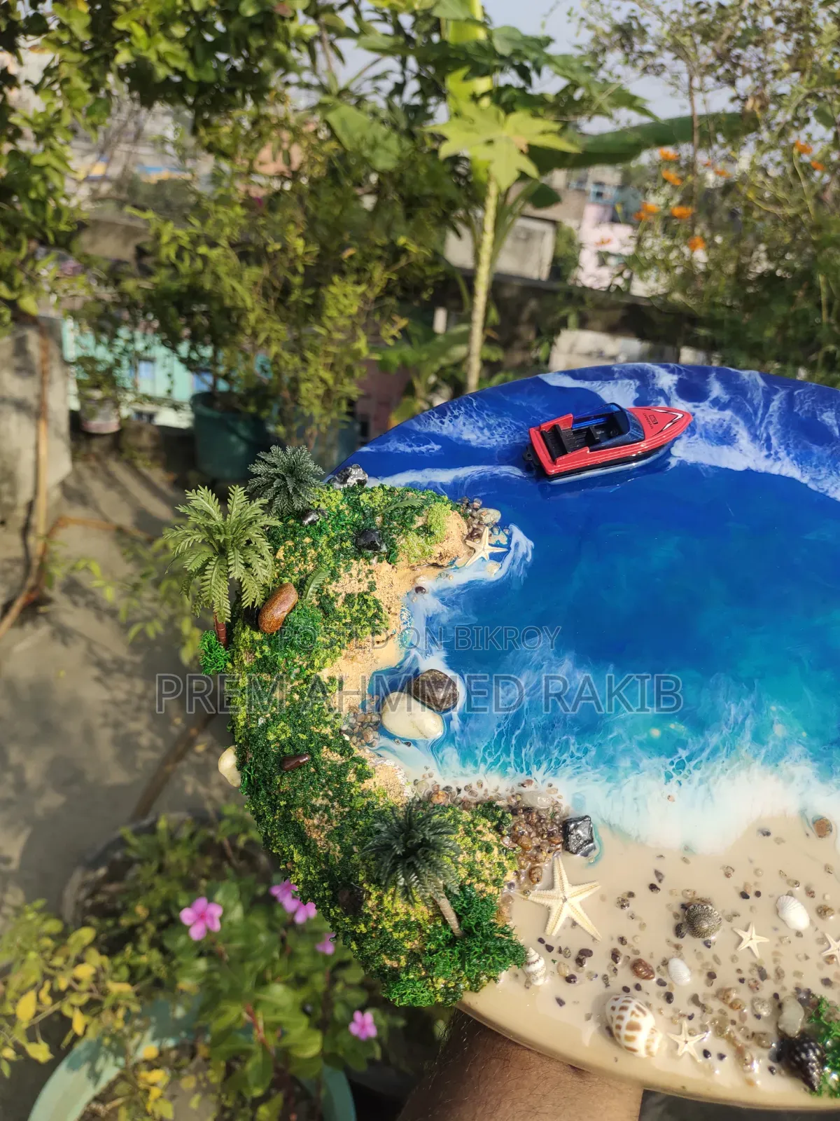 Resin Ocean Island | Handmade