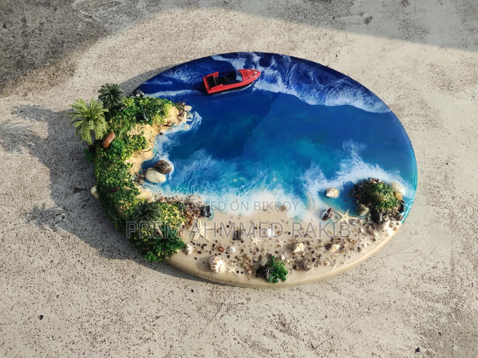 Resin Ocean Island | Handmade
