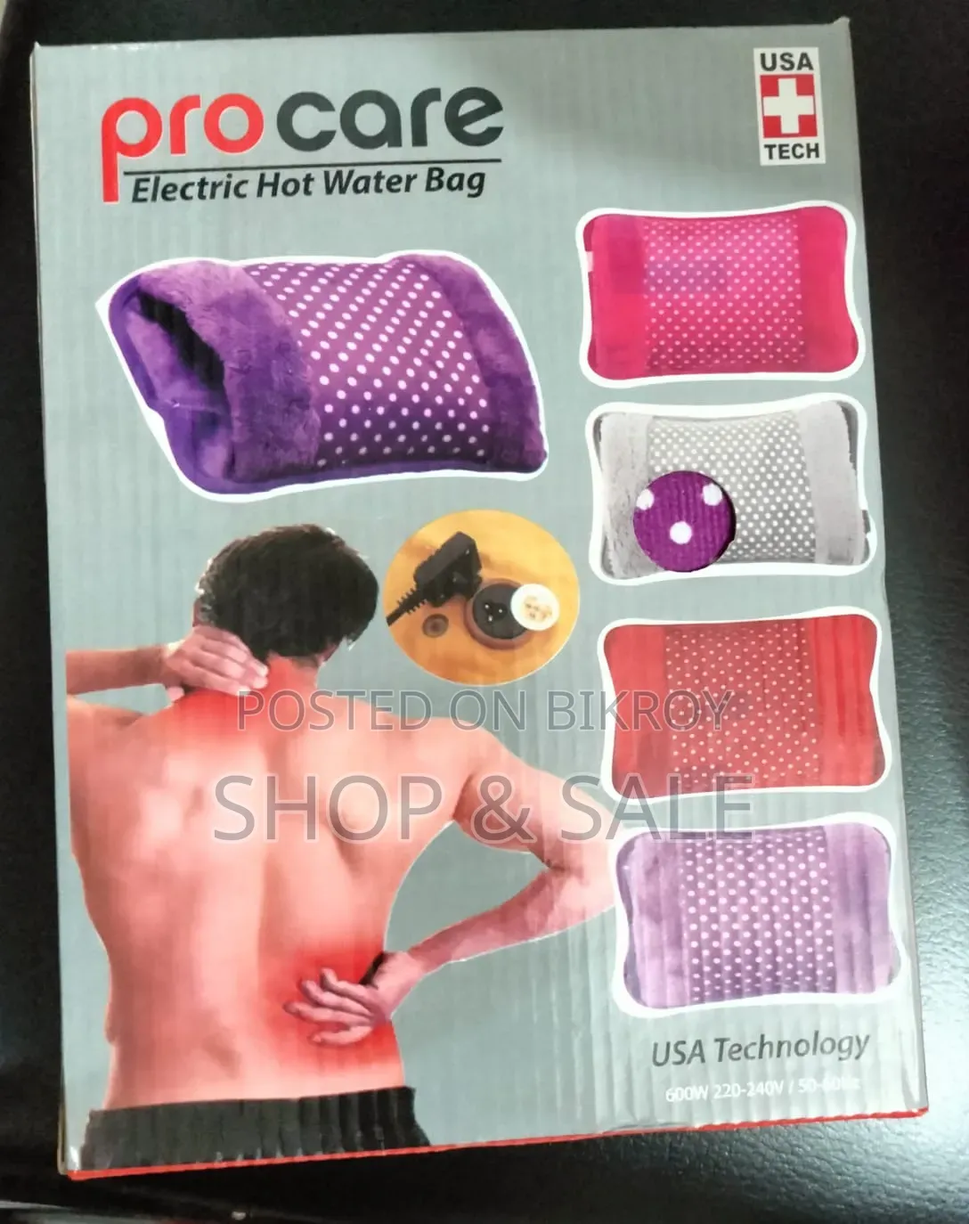 Electric Hot Water Bag Pain Remover - Multicolour - Hot Water Bag