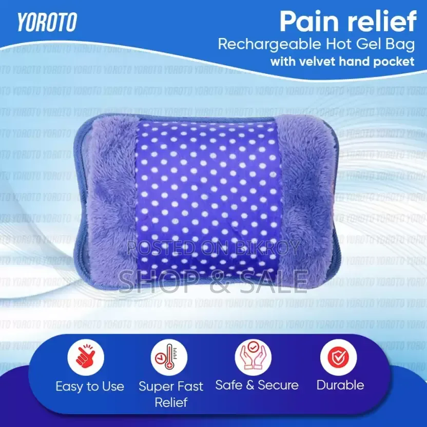 Electric Hot Water Bag Pain Remover - Multicolour - Hot Water Bag
