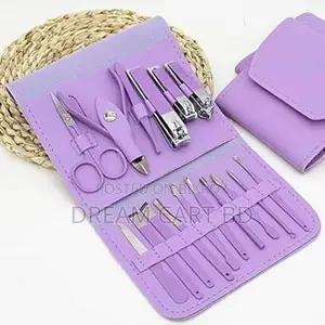 16 PCS Professional Manicure & Pedicure Kit With Nail Clippers