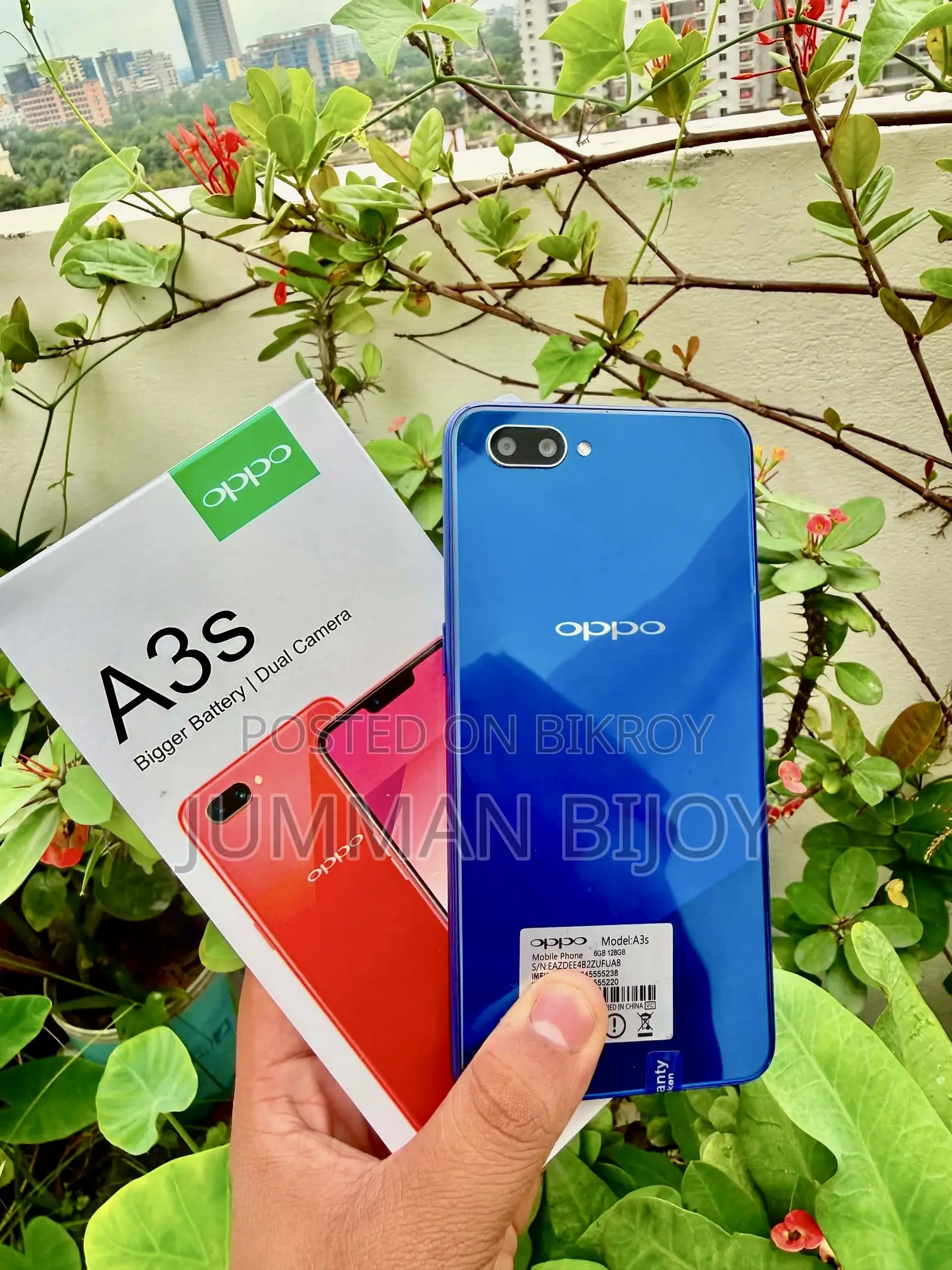 New Oppo A3s 64 GB Blue