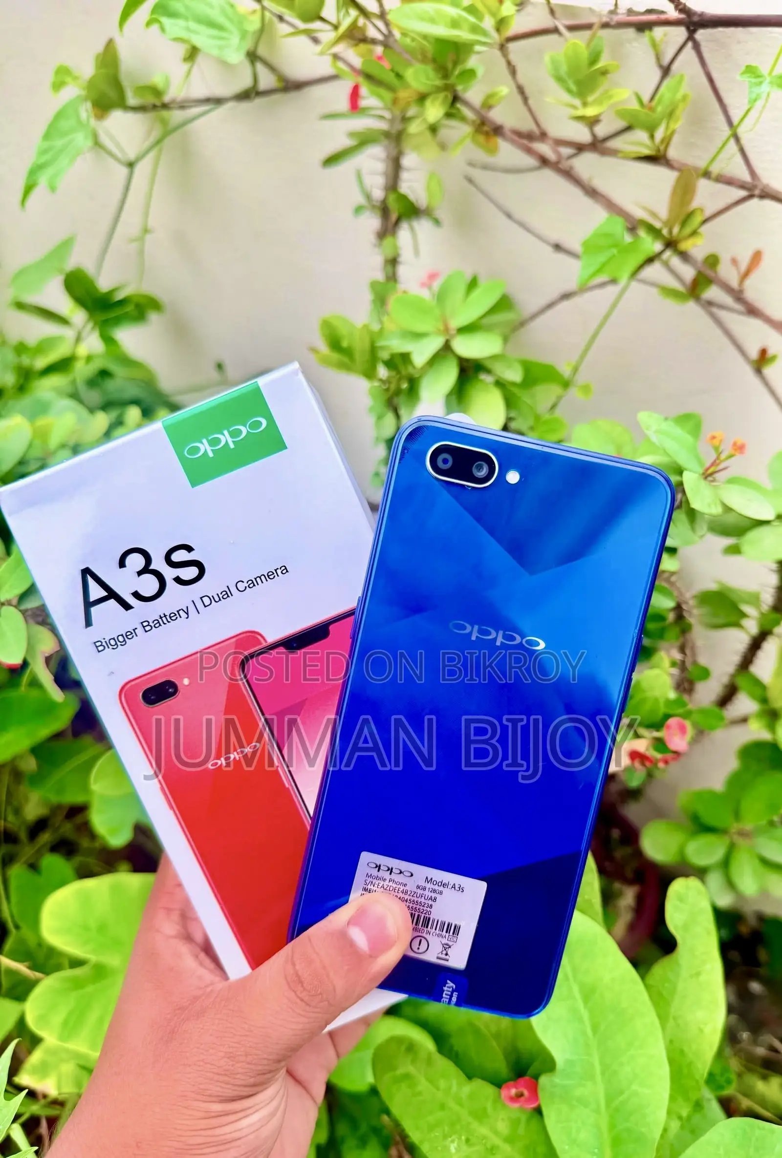 New Oppo A3s 64 GB Blue