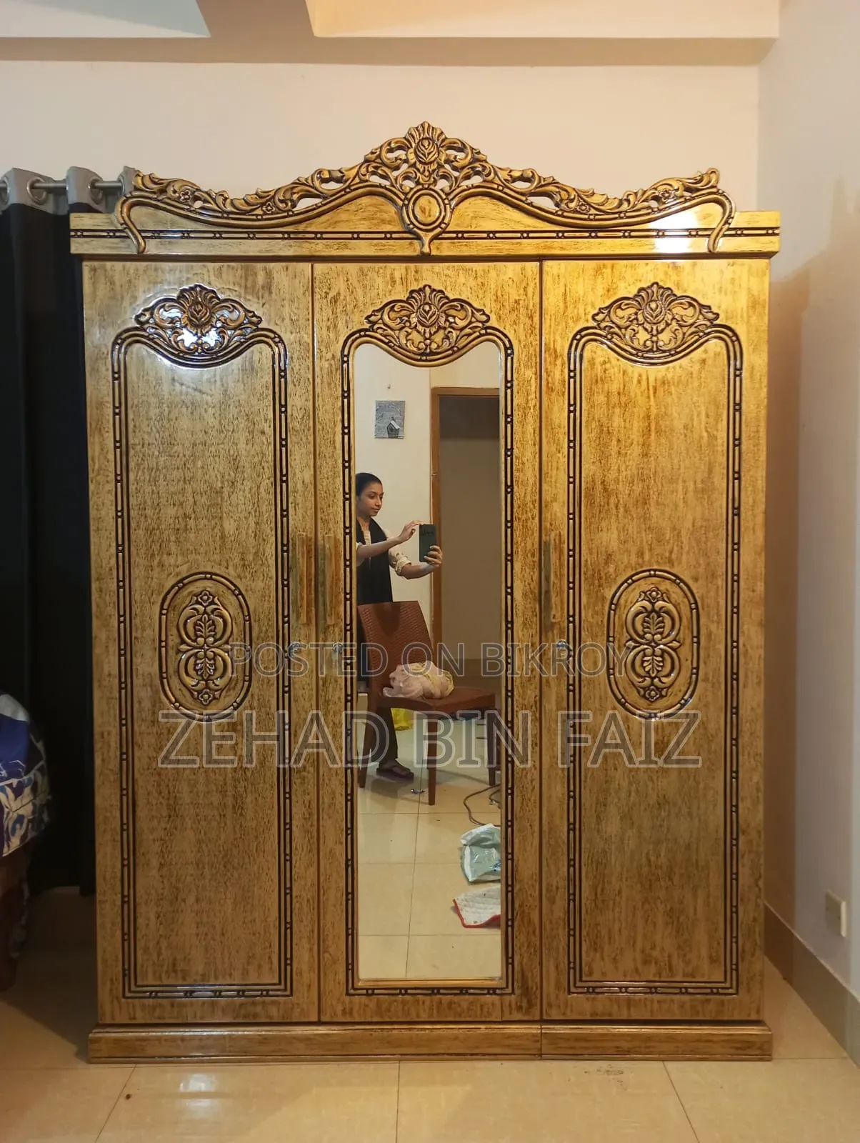 এন্টিক কালার বেডরুম ফার্নিচার সেট