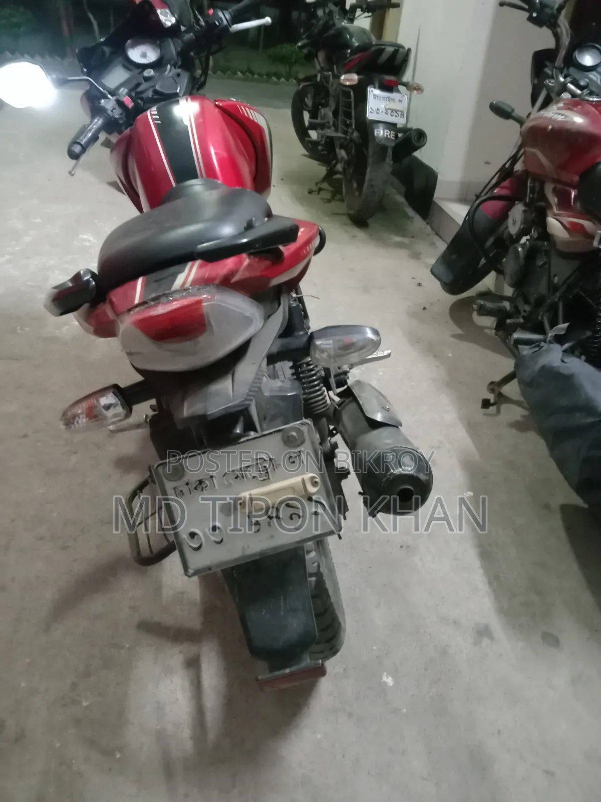 টিভিএস আপ্যাচি আরটিআর ১৬০ ২ভি ২০১৮ লাল