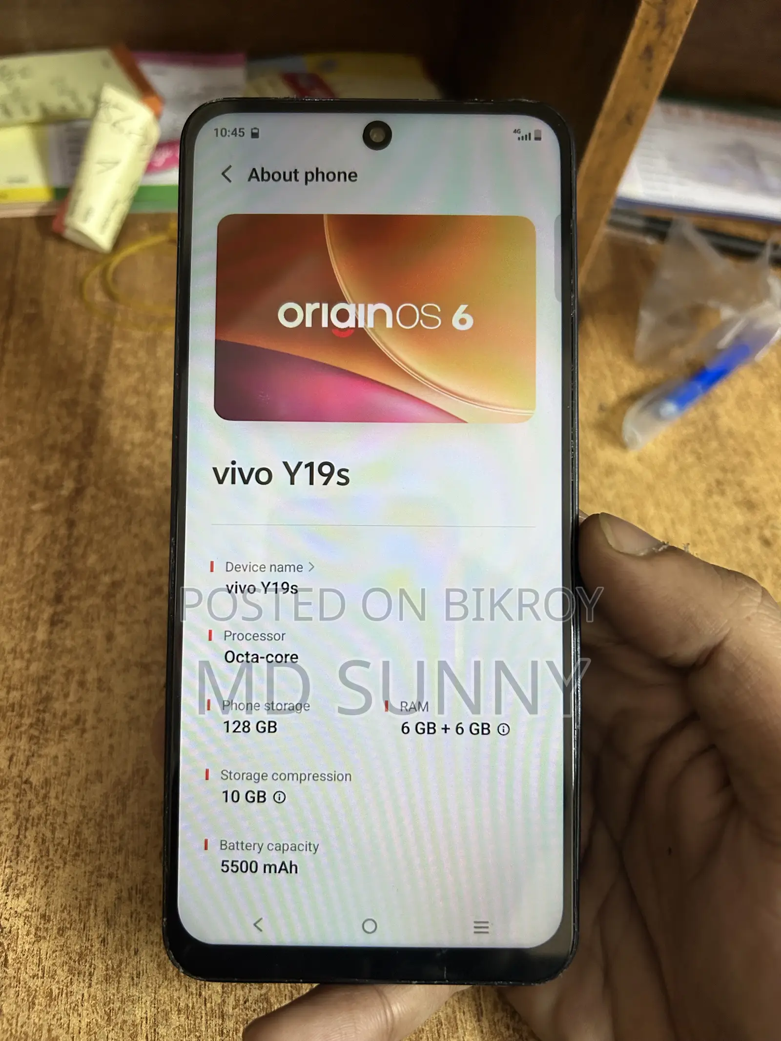Vivo Y19s 4G 128 GB Black