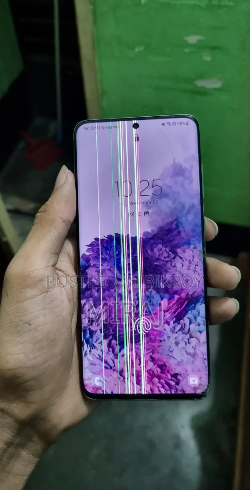 Samsung Galaxy S20 5G Display with Frame for Sale.