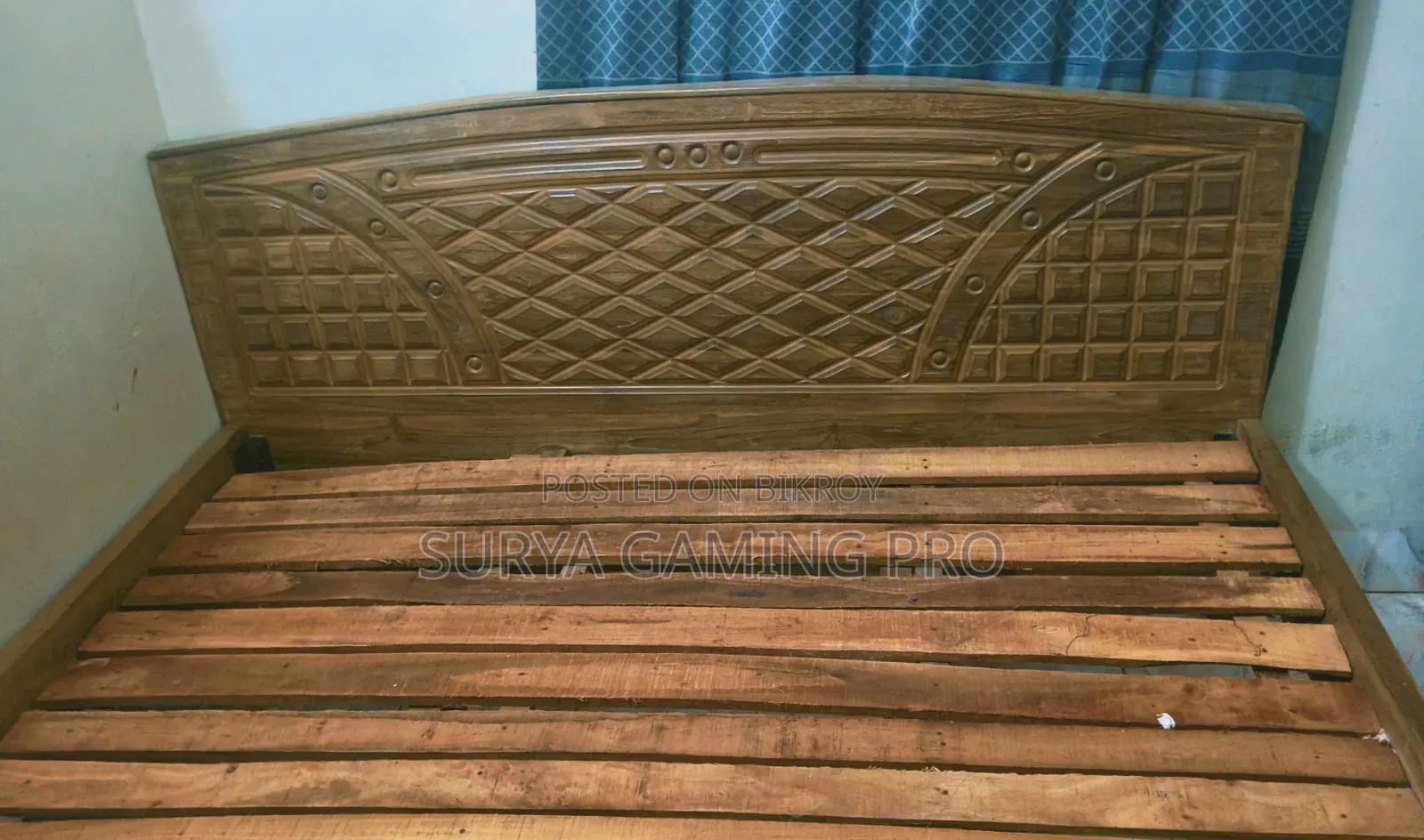 Shegun Wood. Used Bed for Sale