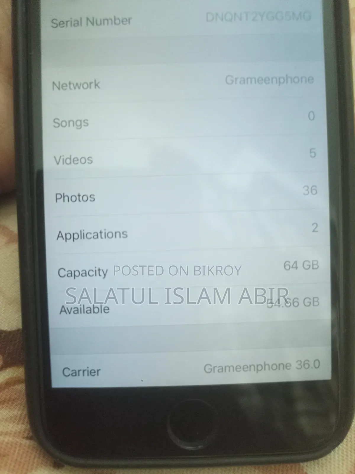 অ্যাপল আইফোন ৬ ৬৪ জিবি গ্রাফাইট