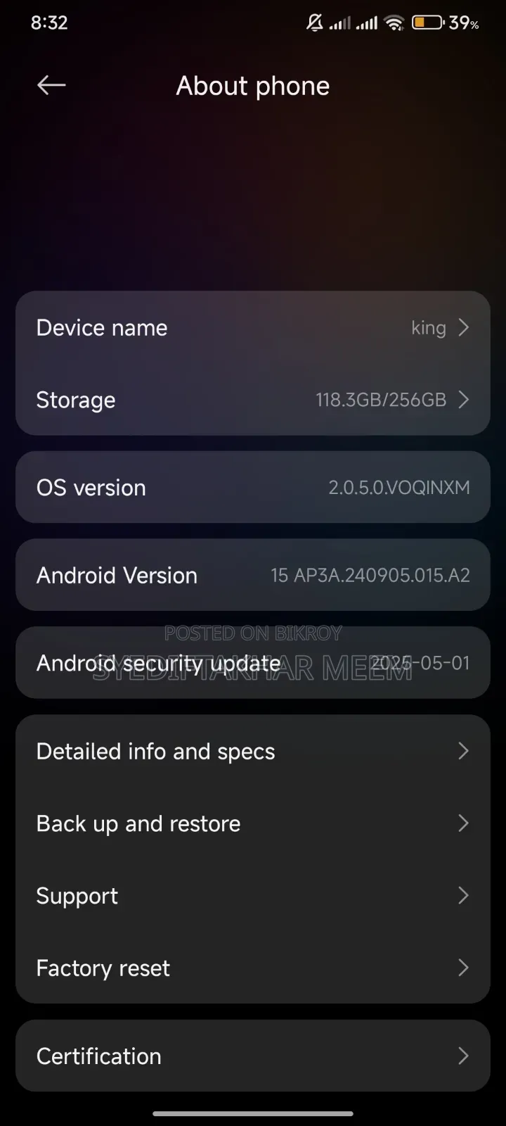 Xiaomi Redmi Note 14 5G 256 GB Black