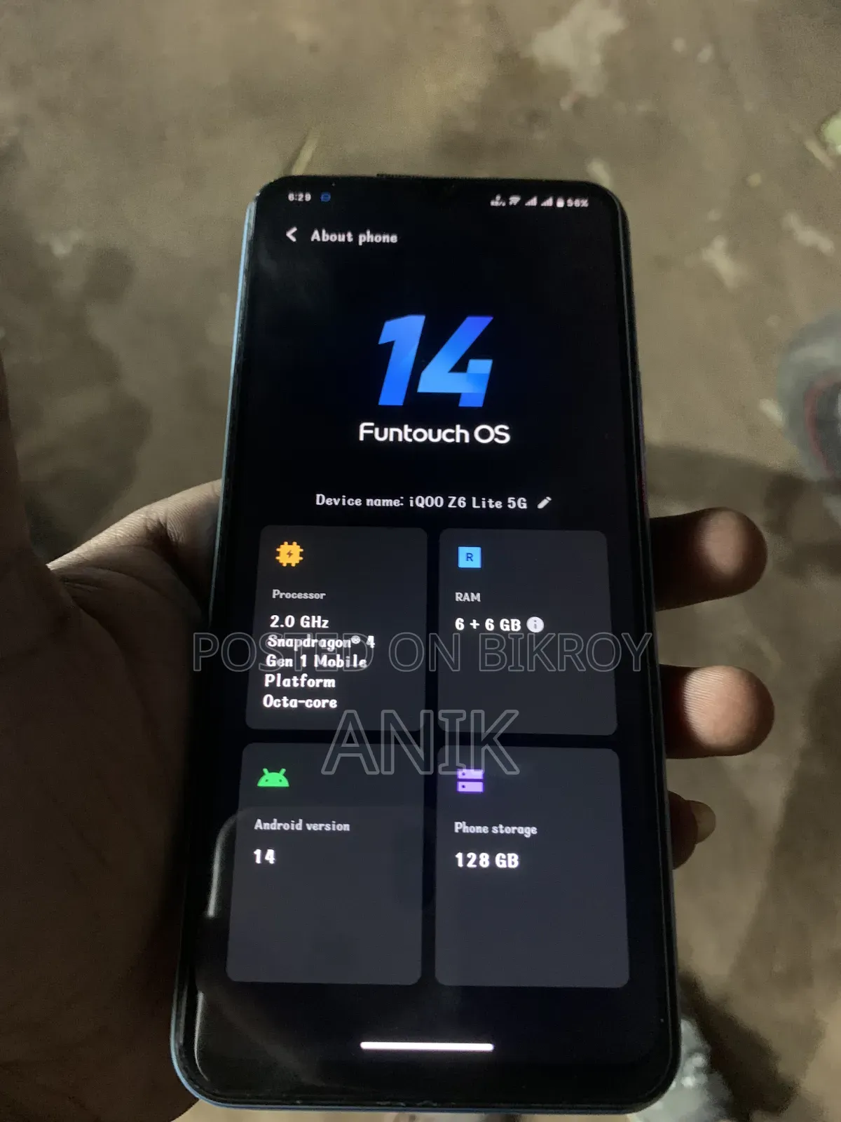 Vivo iQOO Z6 Lite 128 GB Blue
